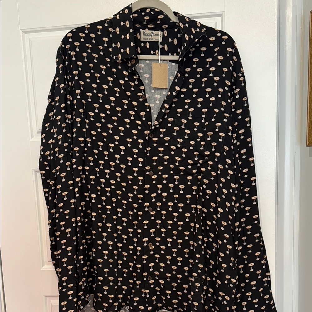 Kenny flowers long sleeve button down espresso martini